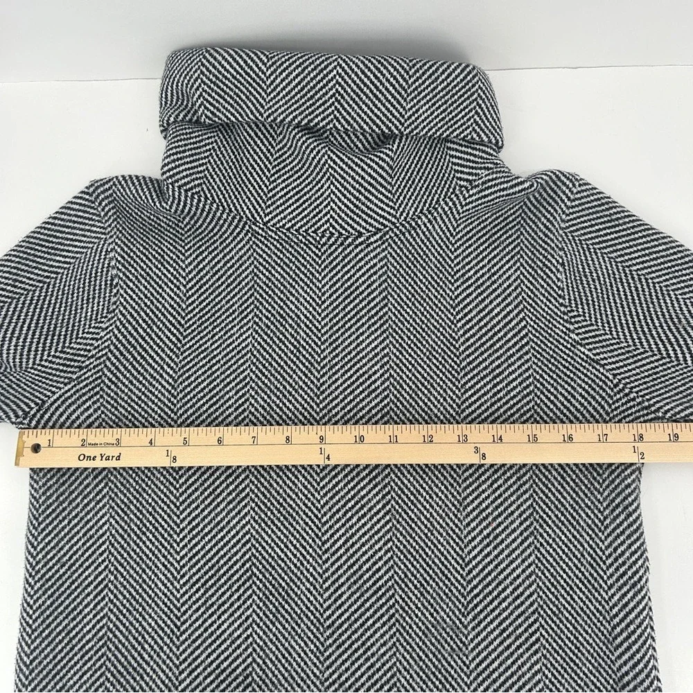 J. Crew Women's Long sleeve funnelneck Herringbone pullover‎ S